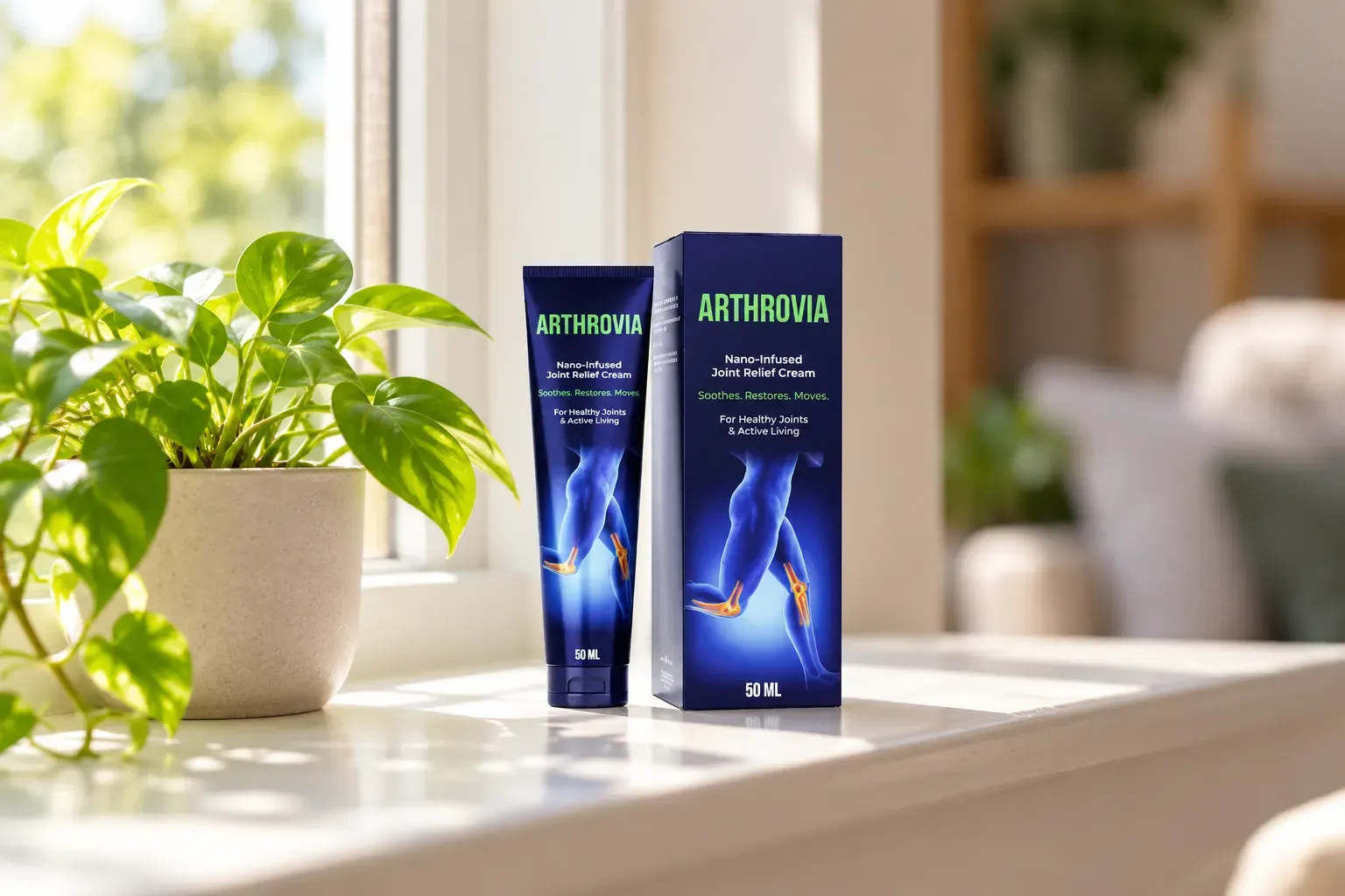 Arthrovia — el envase en el día a día