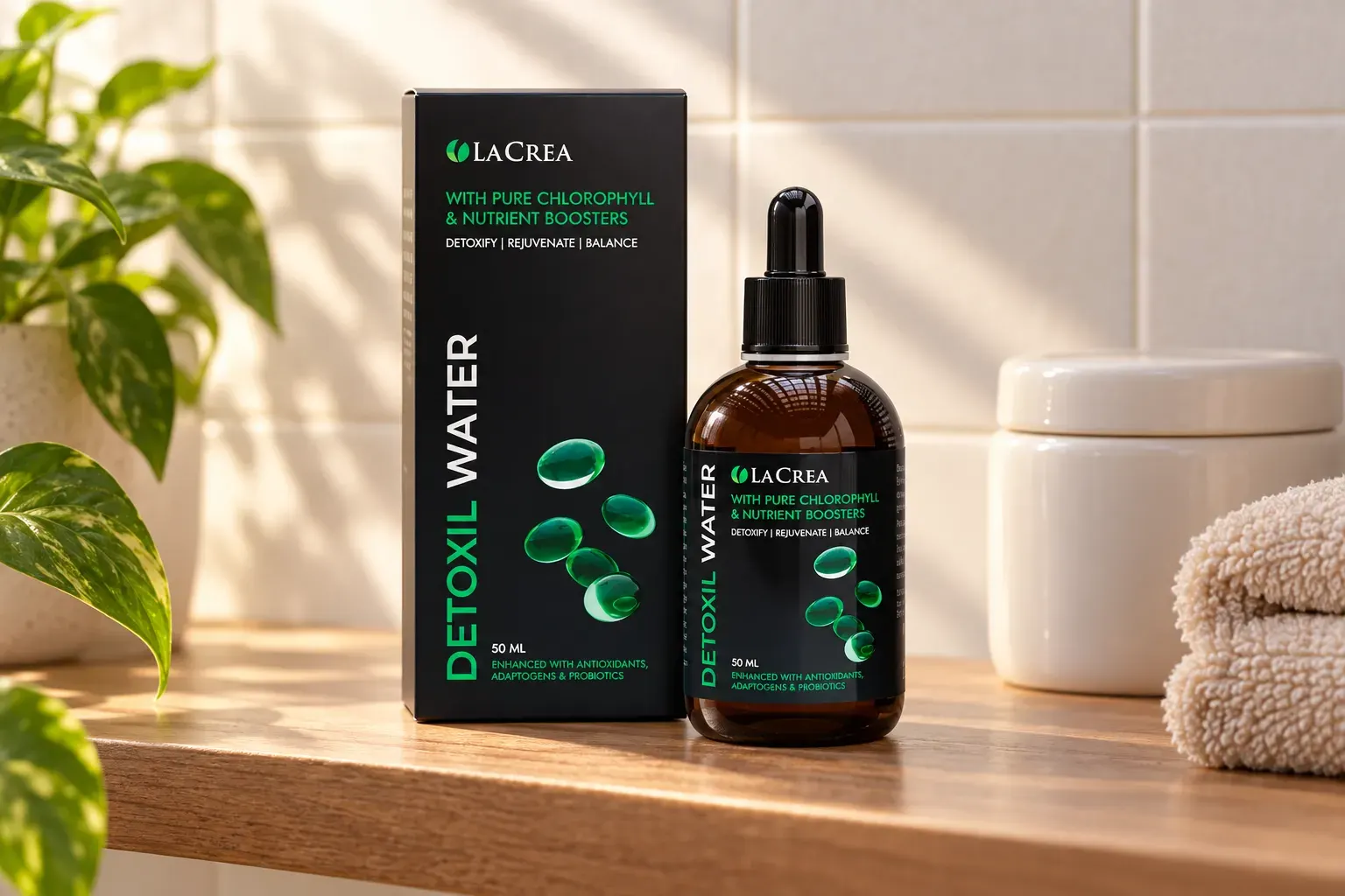 Detoxil Water Liver — el envase en el día a día