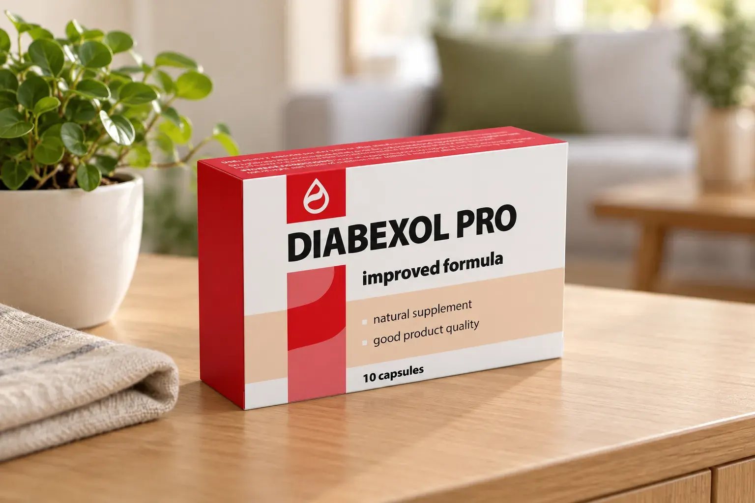 Diabexol Pro — el envase en el día a día
