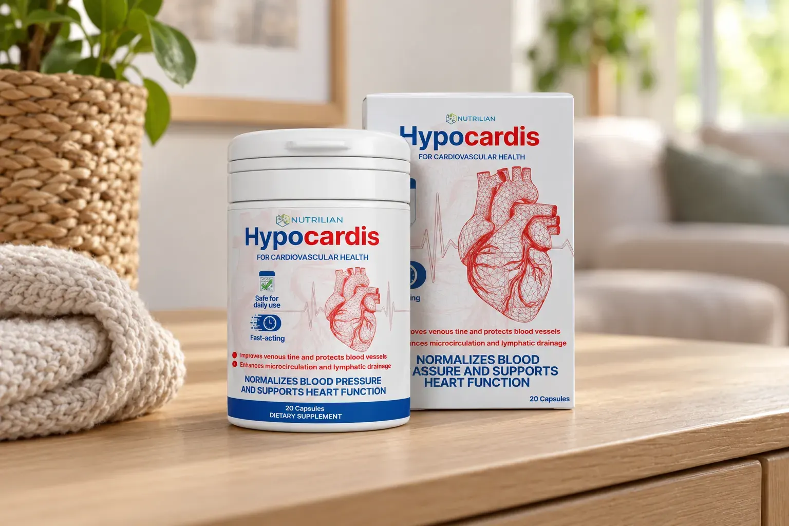 Hypocardis — el envase en el día a día