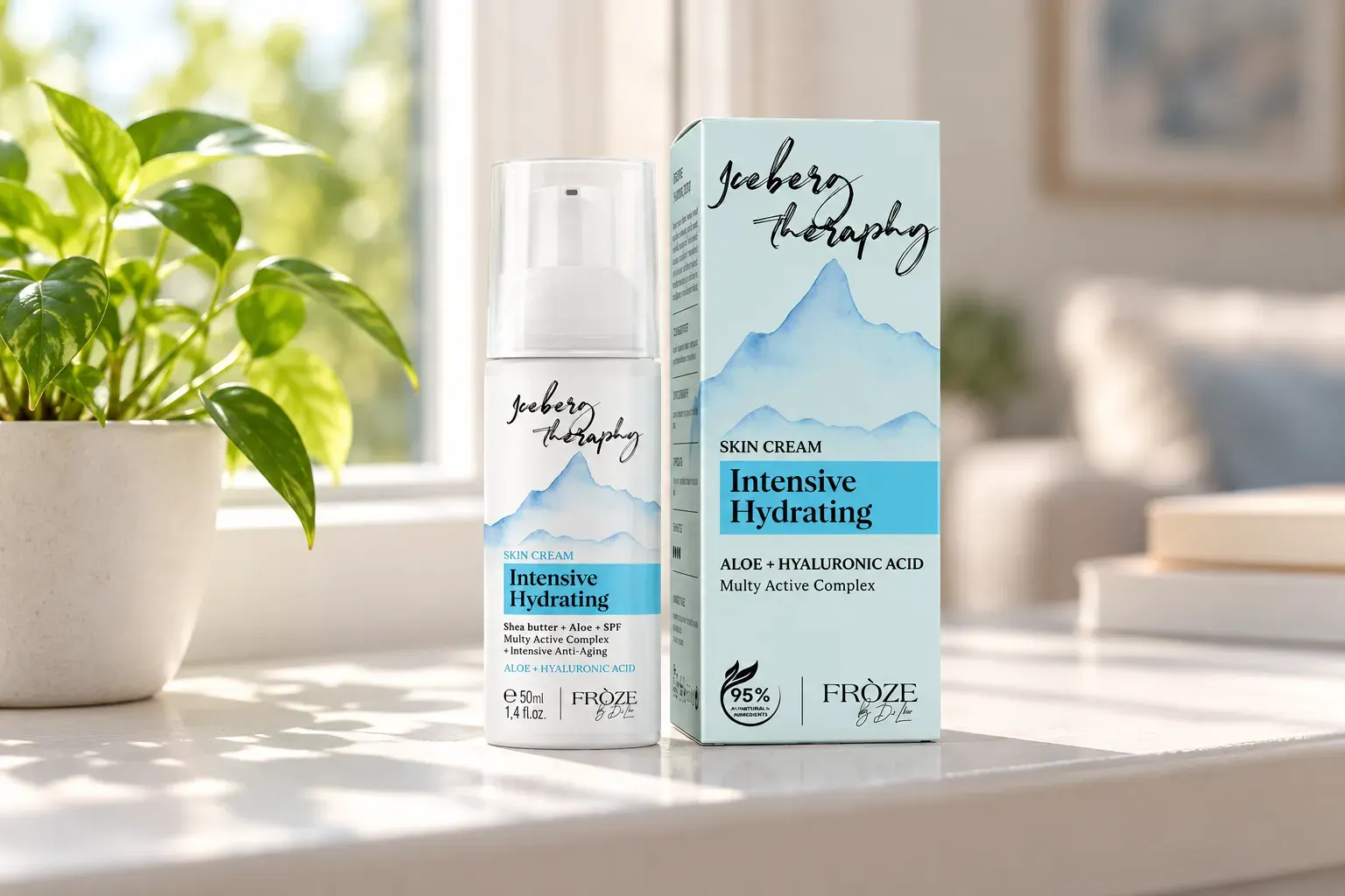 Iceberg Therapy Skin Cream — el envase en el día a día