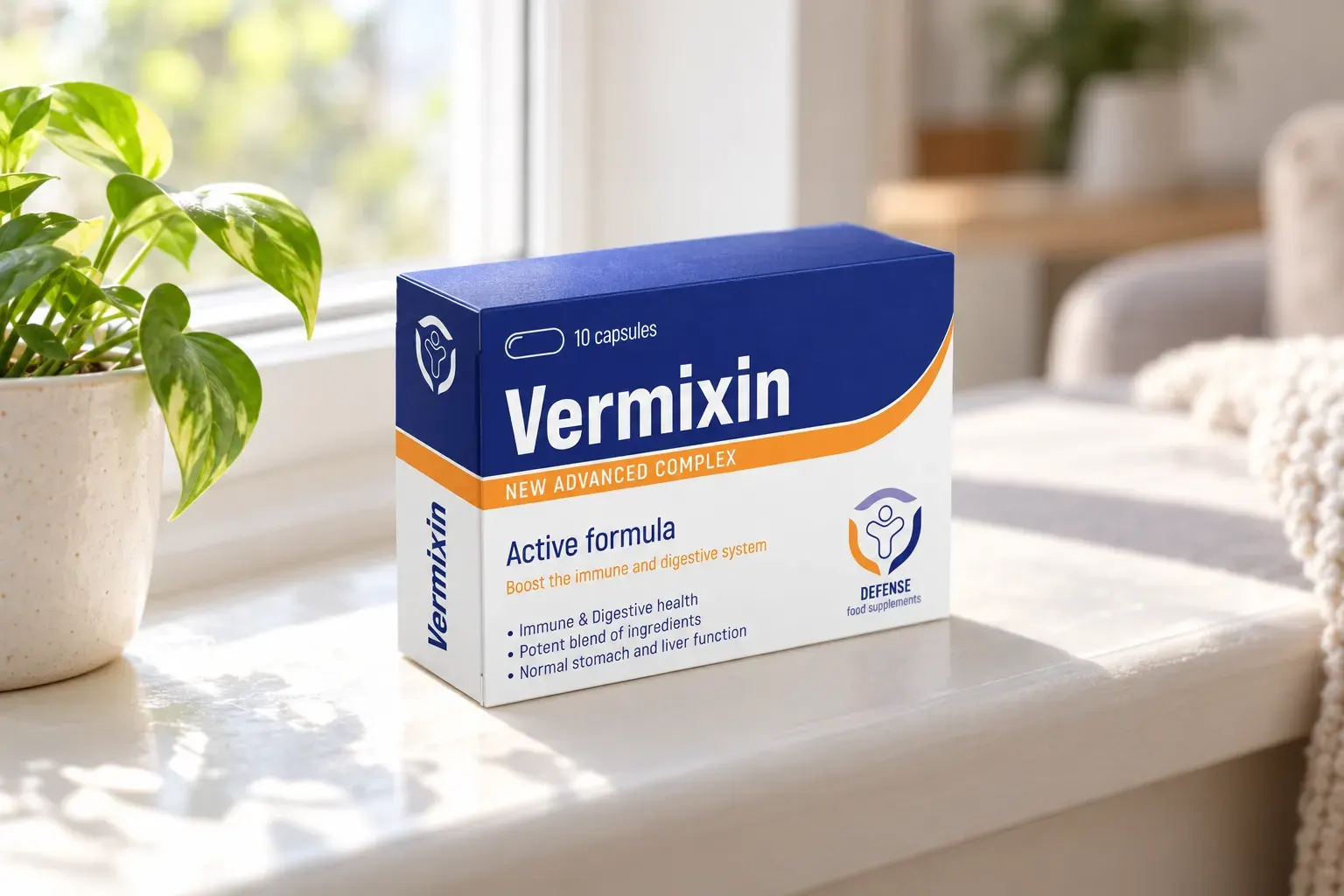 Vermixin — el envase en el día a día